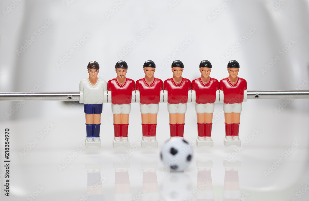 Wall mural foosball player table soccer