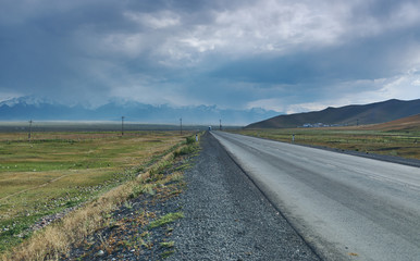 Fototapeta na wymiar kyrgyzstan alai valley