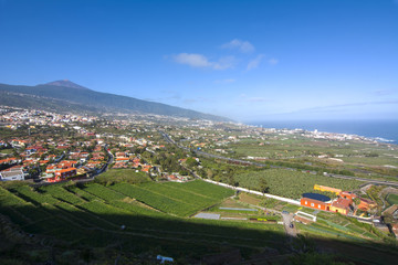 Fototapeta na wymiar La Orotava valley, Tenerife, Canary islands, Spain