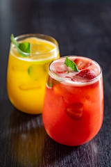 summer lemonade with fruits