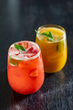 summer lemonade with fruits