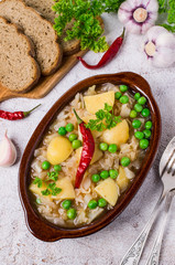 Stewed vegetables with spices