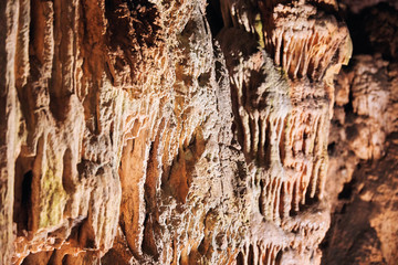 Melidoni cave, rocks and stalattiti