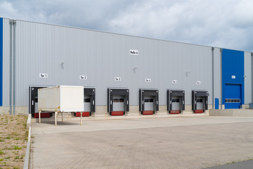 commercial large warehouse exterior