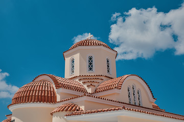 Greek monastery in the Spili, Crete, Greece