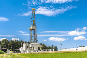 Fracking-Anlage auf dem Land