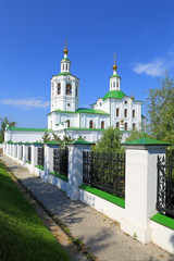 View of the ascension-St. George Church in Tyumen
