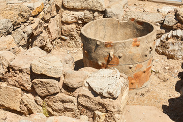 Obraz premium Crete, Greece. Ancient ruines of Knossos palace.