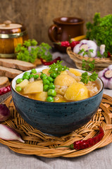 Stewed vegetables with spices