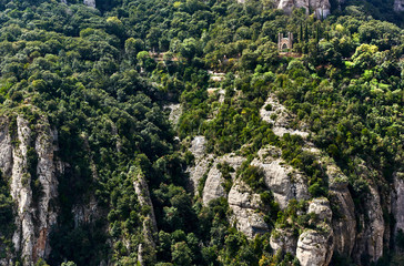 Fototapeta na wymiar Spectacular Montserrat mountains. Spain