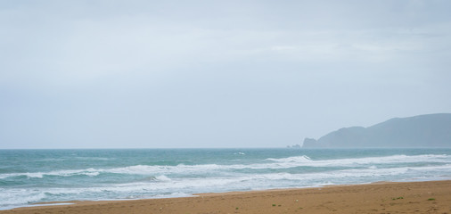 Fototapeta na wymiar Saaidia Beach and waves