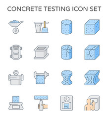 concrete testing icon