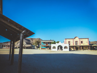 Tabernas. Poblado  western en Almeria. Andalucia, Espa&ntilde;a