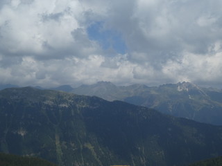 summit rock panorama landscape of the mountains in south tyrol italy europe