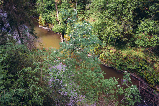 River Hornad in Slovak Paradise mountain range in Slovakia
