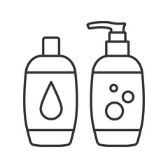 Shampoo and bath foam linear icon