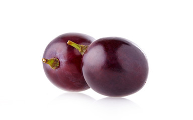  Grape berries isolated on white background cutout