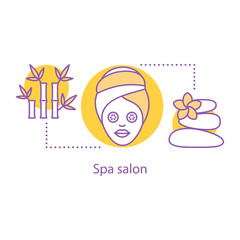 Spa salon concept icon