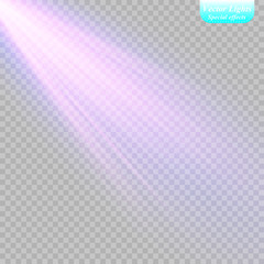 Vector spotlight. Light effect.
