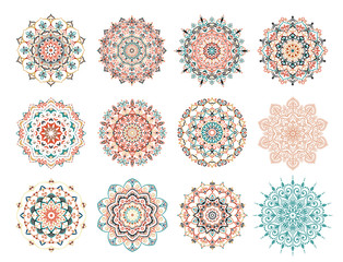 Mandala Vector Design Elements Collection