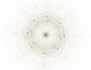 Abstract design made of sacred symbols signs geometry and designs on the subject of astrology alchemy magic.