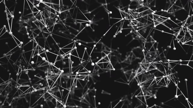 Network communication activity. 4K UHD animation