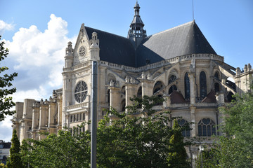 Fototapeta na wymiar Eglise Saint-Eustache à Paris, France