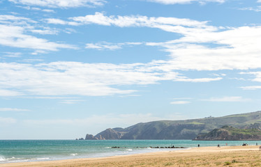 Saaidia island and waves and rocks
