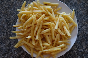 Big plate of french fries