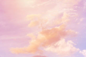 sun and cloud background with a pastel color

