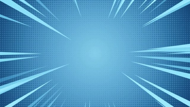 Radial Background of halftones and high-speed abstract lines for Anime
