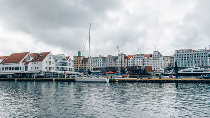 several buildings in bergen