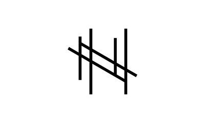 N logo abstract