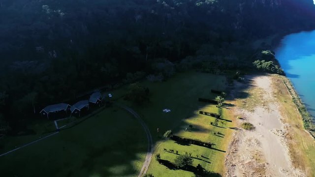 Drone skyview of Port Saint John's, South Africa, cars, shoot with Phantom 4 pro in Jun 2018 FULL HD 1080 aerial footages