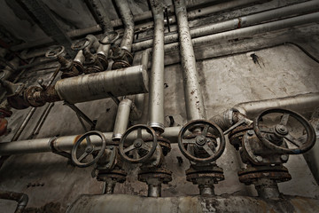 Rusty grunge basement detail