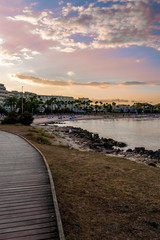 Obraz premium Walk Way Sunset Mallorca