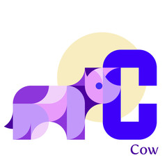 Letter C - Cow
