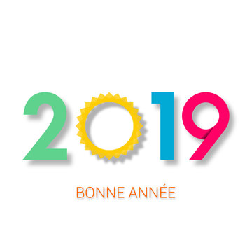 bonne année 2019 - carte de voeux française