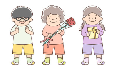 お祝い_全身_幼稚園児3人