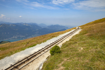 Schafbergbahn rails
