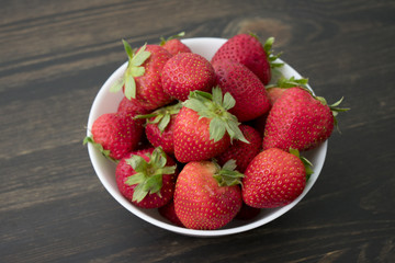 Bowl of fresh strawberries