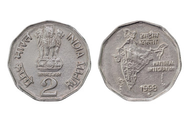 Rupee, India Currency, isolated on White Background