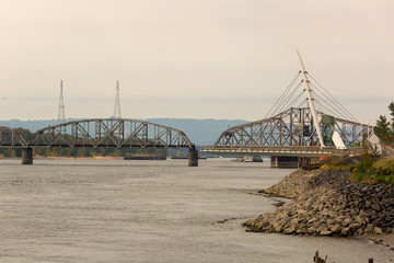 Swing Steel Bridge at Port of Vancouver Washington