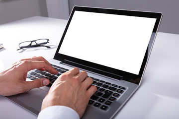 Businessman Using Laptop