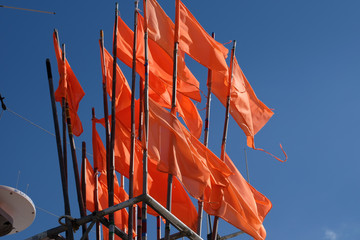 Rote Signlfarben für Netze