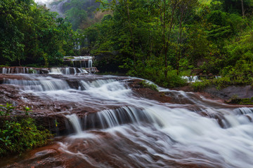 Tad-Wiman-Thip waterfall, Beautiful waterfall in Bung-Kan province, ThaiLand.