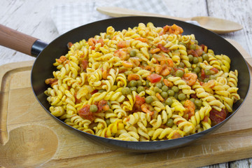 pâtes aux crevettes