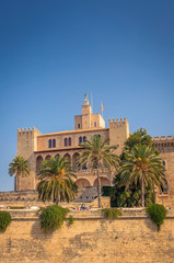 Fototapeta na wymiar Ancien château musulman, résidence du roi d'espagne à Palma de Majorque