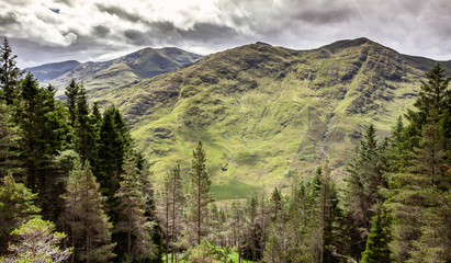 Highlands Landscape in Kyle Glenshiel Scotland Nature Travel