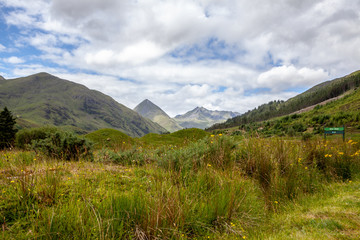 Highlands Landscape in Kyle Glenshiel Scotland Nature Travel